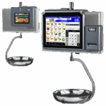 Touchscreen-Waage D-950, hängend, Edelstahl, Bon-Druck