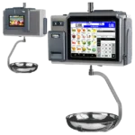 Touchscreen-Waage D-957, hängend, Edelstahl, Bons und Etiketten