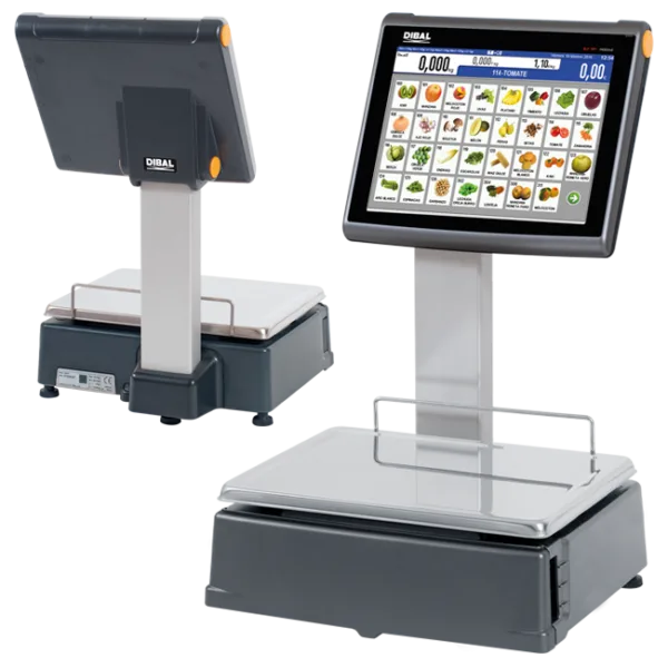 Touchscreen-Waagen D-955 Double Body Etiketten/Bons (oder Selbstbedienung) – Bild 2
