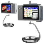 Touchscreen-Waagen D-955 Edelstahl-Hängeausführung Etiketten/Bons (oder autocutter)