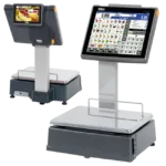 Touchscreen-Waagen D-955 Double Body Etiketten/Bons (oder Selbstbedienung)