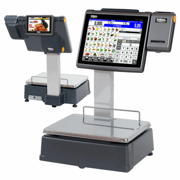 Touchscreen-Waagen D-950 Double Body mit Bon Druck – Bild 1