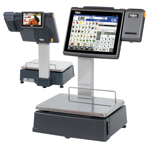 Touchscreen-Waage D-957, Double Body, Bons und Etiketten – Bild 1