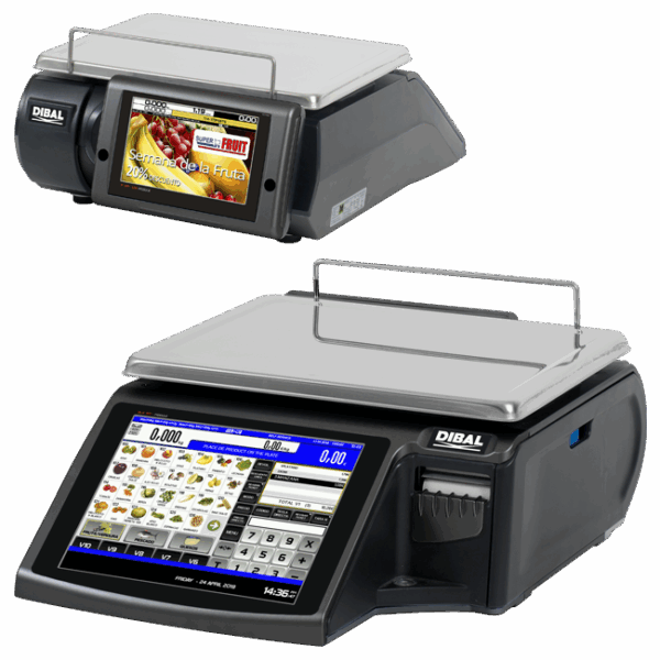 Touchscreen-Waagen D-955 Flach, Etiketten, Bons (oder Selbstbedienung) – Bild 1