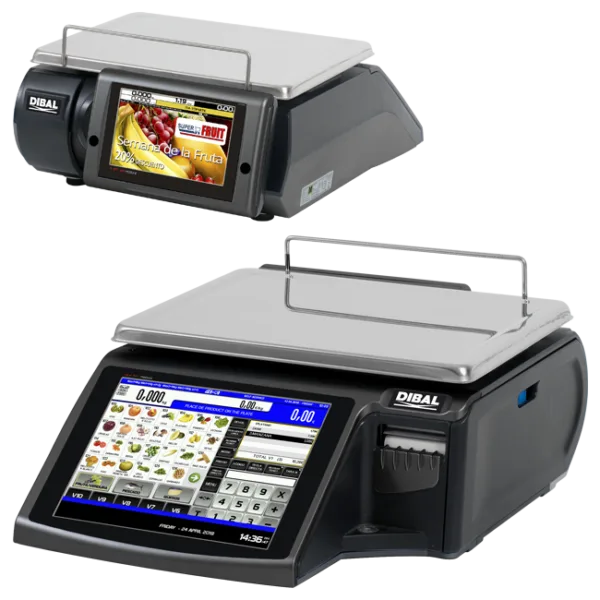 Touchscreen-Waagen D-955 Flach, Etiketten, Bons (oder Selbstbedienung) – Bild 1