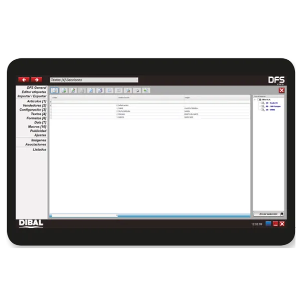 DFS-Software für Touchscreen-Waagen der D- Serie – Bild 2