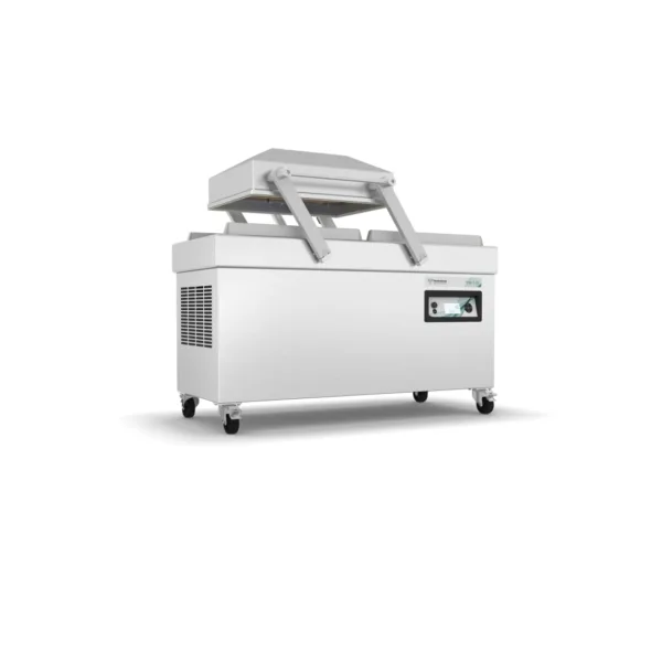 Henkelmann Polar Doppelkammer Vakuummaschine aus Edelstahl für industrielle Anwendung