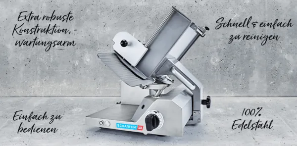 E 2000 Aufschnittmaschine – Scharfen E 2000 Aufschnittmaschine – Scharfen