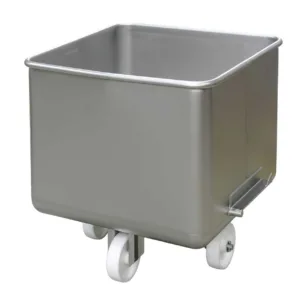 Hub- und Beschickungswagen aus Edelstahl 120 L / 200 L / 300 L (Eurobin) – Brökelmann