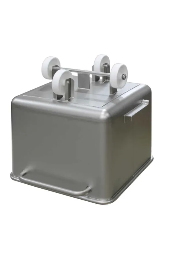 Hub- und Beschickungswagen aus Edelstahl 120 L / 200 L / 300 L (Eurobin) – Brökelmann