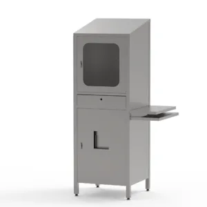 Industrieller Computerschrank aus Edelstahl – Brökelmann