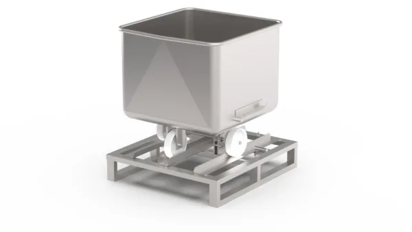 Palette für den Transport von Stopfwagen – Brökelmann Palette für den Transport von Stopfwagen – Brökelmann
