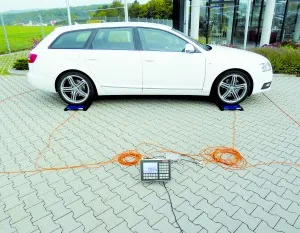 Wheel and axle load scale