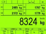 Wheel and axle load scale_Display