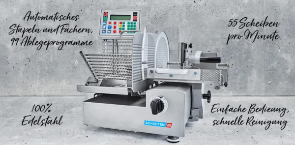 VA 4000 Aufschnittmaschine – Scharfen